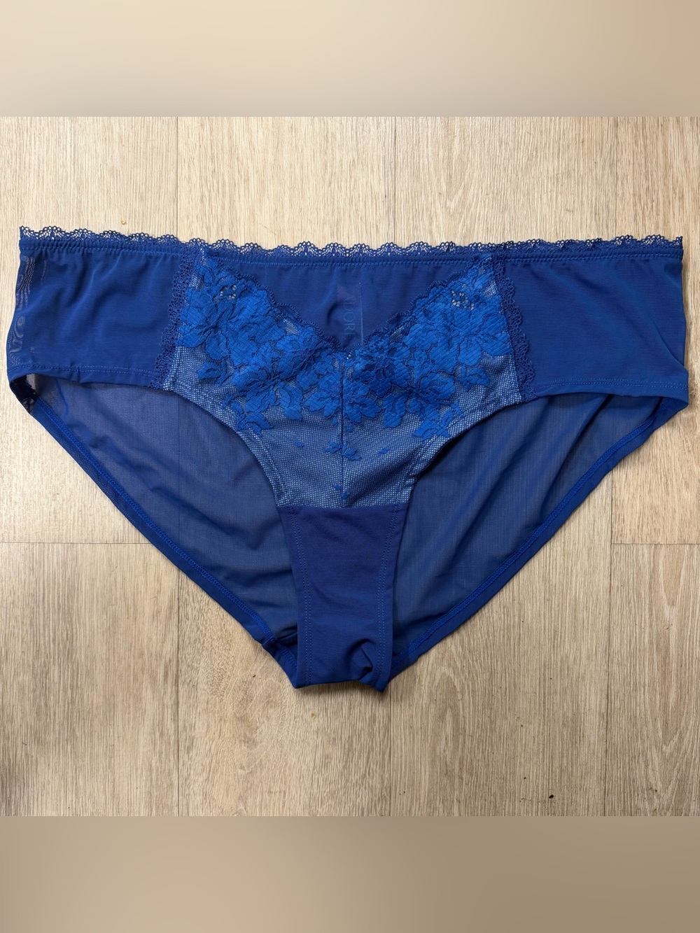 Adore Me Royal Blue Lace Bikini Briefs